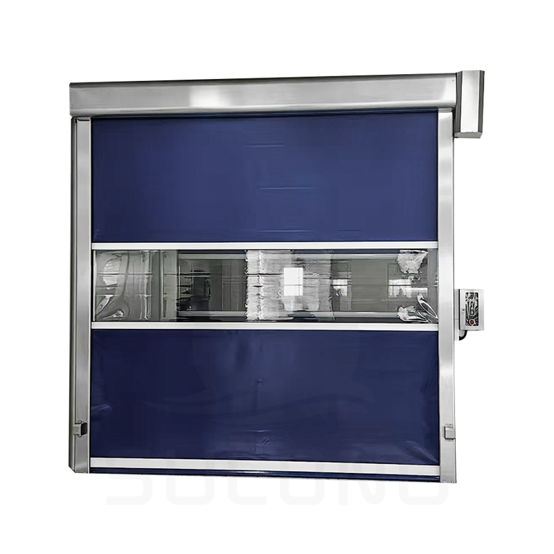 Porte à volet roulant en PVC